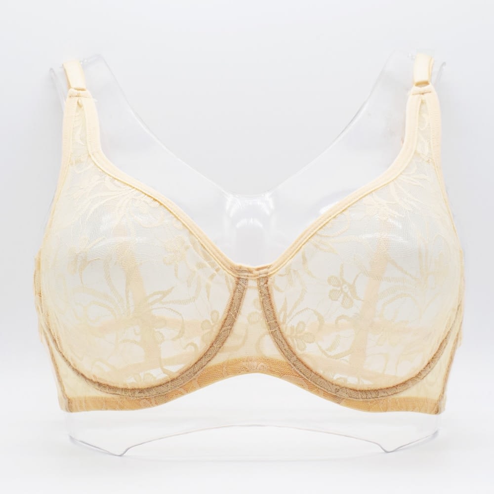Sexy Lace Bra Unlined Underwire Bra Womens Embroidery Floral 